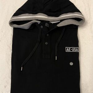 American Eagle Outfitters Black Long Sleeve Hoodie